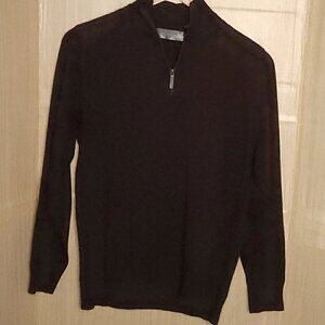 Oscar De La Renta Mens 1/4 Zip Sweater Large